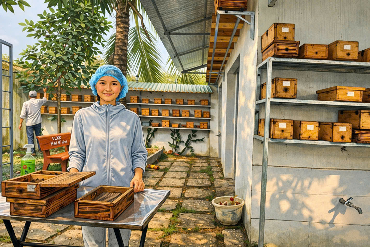 Trang Bang stingless bee farm